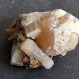 StrontianiteZona minera Mitterberg, Mühlbach am Hochkönig, St. Johann im Pongau, Salzburgo/Salzburg, Austria4 x 3,5 cm (Author: Volkmar Stingl)