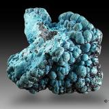 Crisocola con Heterogenita<br />Mina L'Etoile du Congo, Lubumbashi (Elizabethville), Cinturón de cobre de Katanga, Haut-Katanga (Shaba), República Democrática del Congo (Zaire)<br />5cm x 4,5cm x 4cm<br /> (Autor: Pere Alonso)