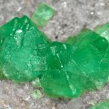 Fluorite (octahedral)Pedrera Berta, Turó Can Domènech, Serra Roques Blanques, Sant Cugat del Vallès-El Papiol, Comarca Vallès Occidental / Baix Llobregat, Barcelona, Cataluña / Catalunya, Españamain crystal size: 0.9 × 0.8 cm (Author: Jordi Fabre)