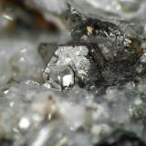 Moscovita<br />Glaciar Wanni, Scherbadung (Monte Cervandone), Valle Kriegalp, Valle Binn (Binntal), Wallis (Valais), Suiza<br />Cristal de 2 mm.<br /> (Autor: Antonio P. López)