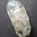 Quartz (variety rock crystal) with Chlorite inclusionsGlaciar Tiefen, Monte Galenstock, Realp, Uri, Suiza8,5 x 3 cm (Author: Volkmar Stingl)