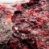 Cinabrio<br />Mina El Entredicho, Almadenejos, Comarca Valle de Alcudia, Ciudad Real, Castilla-La Mancha, España<br />8x5 cm<br /> (Autor: AntonioJesus)