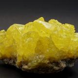 Sulphur<br />El Desierto Mine, San Pablo de Napa, Daniel Campos Province, Potosí Department, Bolivia<br />5,8 x 3,8 x 3 cm.<br /> (Author: DanovskiM)
