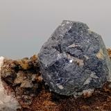 Galena.Fundición La Cruz, Linares, Comarca Sierra  Morena, Jaén, Andalucía, España6''5x3cm (Autor: AntonioJesus)