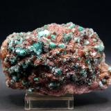 dolomita y rosasita<br />Bou Beker, distrito minero Touissit-Bou Beker, Provincia Jerada, Región Oriental, Marruecos<br />9 x 6 cm<br /> (Autor: Pedro Antonio)