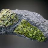 Forsterite<br />San Carlos, San Carlos Indian Reservation, Gila County, Arizona, USA<br />13x7x4 cm<br /> (Author: Jesse Fisher)