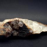 Fluorite Quartz<br />Marsanges Mine, La Grande Faille, Langeac, Brioude, Haute-Loire, Auvergne-Rhône-Alpes, France<br />9,5 x 2 x 2 cm. / 82 g<br /> (Author: DanovskiM)