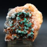 dolomita y rosasita<br />Bou Beker, distrito minero Touissit-Bou Beker, Provincia Jerada, Región Oriental, Marruecos<br />7.5 x 6 cm<br /> (Autor: Pedro Antonio)