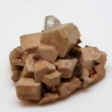 Microclina, Cuarzo<br />Massís del Montseny, Gerona / Girona, Cataluña / Catalunya, España<br />30 mm x 29 mm Cristal mayor: 10 mm Masa: 10,9 g<br /> (Autor: Carles Millan)