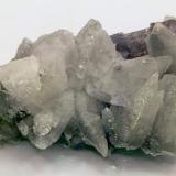 Calcita y Galena.Grupo Minero La Cruz, Filón La Cruz, pozo 5, Linares, Comarca Sierra Morena, Jaén, Andalucía, España8x4 cm (Autor: AntonioJesus)