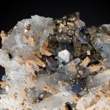 Galena, Pyrite, Quartz and DolomiteZona minera Madan, Montes Rhodope, Smolyan Oblast, BulgariaFOV 36 mm (Author: Firmo Espinar)