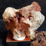 CinabrioMina Almadén, Almadén, Comarca Valle de Alcudia, Ciudad Real, Castilla-La Mancha, España7 x 6 cm (Autor: Pedro Antonio)