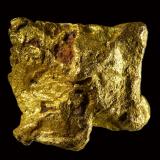 Oro<br />Sierra de la Chimenea, Zona Talarrubias / Casas de Don Pedro, Comarca La Siberia, Badajoz, Extremadura, España<br />5 mm<br /> (Autor: Borja Sainz de Baranda)