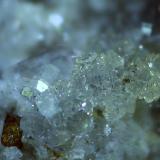 Hemimorphite, Pyrite, Quartz<br />Lead mines, Obernberg am Brenner, Innsbruck-Land District, Tyrol/Tirol, Austria<br />1,6 x 1,2 cm<br /> (Author: Volkmar Stingl)