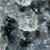 Esfalerita, Fluorita y CuarzoMina La Viesca, zona minera de La Collada, Huergo, Siero, Comarca Oviedo, Principado de Asturias (Asturias), España (Autor: castrominerals)