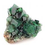 Fluorite<br />Rogerley Mine, Diana Maria Mine (Sutcliffe Vein) , Frosterley, Weardale, North Pennines Orefield, County Durham, England / United Kingdom<br />89 mm x 79 mm. Largest crystal: 21 mm on edge. Mass: 342 g.<br /> (Author: Carles Millan)