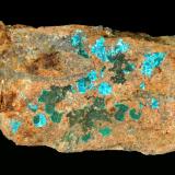 Sampleíta, PseudomalaquitaEndeavour 26 ore body; Northparkes Mine, Kennedy County, New South Wales, Australia10 x 6 cm. (Autor: Antonio P. López)