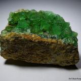 Fluorita.Pedrera Berta, Turó Can Domènech, Serra Roques Blanques, Sant Cugat del Vallès-El Papiol, Comarca Vallès Occidental / Baix Llobregat, Barcelona, Cataluña / Catalunya, España59x49 mm. (Autor: Jesus Franquesa Baucells)