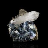 Arsenopyrite with QuartzMinas da Panasqueira, Aldeia de São Francisco de Assis, Covilhã, Castelo Branco, Cova da Beira, Región Centro, Portugal14 x 10.5 x 7.5 cm / main crystal: 2.2 cm (Author: MIM Museum)