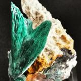 MalachiteKerrouchen, Provincia Khénifra, Región Beni Mellal-Khenifra, Marruecos4cmx4cm (Author: Enrique Llorens)