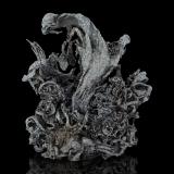 Silver coated with AcanthiteKongsberg mining district, Kongsberg, Norway7.5 x 5 x 8.5 cm (Author: MIM Museum)