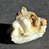 Quartz (variety rock crystal), Siderite<br />Idalpe, Ischgl, Landeck District, North Tyrol, Tyrol/Tirol, Austria<br />3,5 x 3 cm<br /> (Author: Volkmar Stingl)