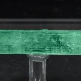 Beryl (variety emerald)<br />Chivor mining district, Municipio Chivor, Eastern Emerald Belt, Boyacá Department, Colombia<br />3.3 × 0.8 × 0.7 cm<br /> (Author: Jordi Fabre)
