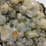 Topacio y cuarzo (variedad hialino)Minas da Panasqueira, Aldeia de São Francisco de Assis, Covilhã, Castelo Branco, Cova da Beira, Región Centro, Portugal7x5 cm (Autor: AntonioJesus)