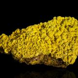 Meta-autunite<br />Margnac II Mine, Compreignac, Bellac, Haute-Vienne Department, Nouvelle-Aquitaine, France<br />12 x 6.5 x 3.5 cm / main crystal: 0.6 cm<br /> (Author: MIM Museum)