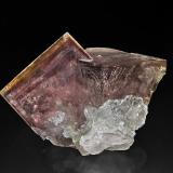 Fluorite, Calcite<br />Rotherhope Fell Mine, Black Burn area, Alston Moor mining district, Eden, North Pennines Orefield, former Cumberland, Cumbria, England / United Kingdom<br />7.3 x 6.8 cm<br /> (Author: am mizunaka)