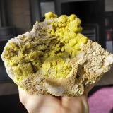 Pyromorphite<br />La Vidale Mine area, Asprières, Saint-Martin de Bouillac, Aveyron, Occitanie, France<br />17 x 12 cm<br /> (Author: Tobi)