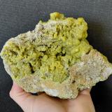 Pyromorphite<br />La Vidale Mine area, Asprières, Saint-Martin de Bouillac, Aveyron, Occitanie, France<br />17 x 12 cm<br /> (Author: Tobi)