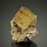 FluoriteMay Stone and Sand Quarry (Hoosier Sand and Gravel Quarry), Fort Wayne, Allen County, Indiana, USA4.0 x 3.2 x 1.5 cm (Author: Michael Shaw)