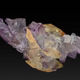 Fluorite, Calcite<br />Elmwood Mine, Carthage, Central Tennessee Ba-F-Pb-Zn District, Smith County, Tennessee, USA<br />12.0 x 6.5 cm<br /> (Author: am mizunaka)