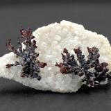 Copper, CalciteBisbee, Distrito Warren, Montes Mule, Condado Cochise, Arizona, USASpecimen size 3,5 cm (Author: Tobi)