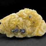 Fluorite, galenaMina Beihilfe, Halsbrücke, Distrito Freiberg, Erzgebirgskreis, Sajonia/Sachsen, AlemaniaSpecimen size 9,5 cm (Author: Tobi)