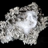 Plata, CalcitaBouismas Mine, Agdz, Bou Azzer mining district, Zagora Province, Drâa-Tafilalet Region, Morocco5,5 x 5 cm. (Autor: Antonio P. López)