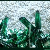 Atacamita, HalloysitaLa Farola Mine, Cerro Pintado, Las Pintadas District, Tierra Amarilla, Copiapó Province, Atacama Region, ChileFoV: 3 x 2 mm (Autor: Jose Angel Carrero)