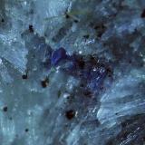 Sillimanite, Corundum (variety saphire), MagnetiteCaspar Quarry, Bellerberg volcano, Ettringen, Mayen, Eifel, Rhineland-Palatinate/Rheinland-Pfalz, Germany2,5 x 2,3 cm (Author: Volkmar Stingl)