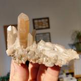 Quartz, hematiteDörfel Quarry, Dörfel, Annaberg District, Erzgebirgskreis, Saxony/Sachsen, GermanySpecimen size 10 cm, largest quartz crystal 5 cm (Author: Tobi)