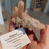 Quartz, hematiteDörfel Quarry, Dörfel, Annaberg District, Erzgebirgskreis, Saxony/Sachsen, GermanySpecimen size 10 cm, largest quartz crystal 5 cm (Author: Tobi)