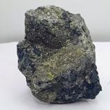 Covellina y Azufre.Alfredo Pit, Rio Tinto Mines, Minas de Riotinto, Comarca Cuenca Minera, Huelva, Andalusia, Spain7''5 x 6''5 cm (Autor: AntonioJesus)