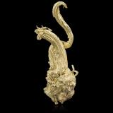 Gold<br />El Infierno Mine, Icabarú river placers, Santa Elena de Uairen, Gran Sabana, Bolívar State, Venezuela<br />5,5 x 4,0 x 12,0 cm<br /> (Author: MIM Museum)