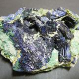 Malachite/Azurite<br />Tsumeb Mine, Tsumeb, Otjikoto Region, Namibia<br />140x100mm<br /> (Author: Heimo Hellwig)