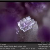 Fluorite<br />Buxières-les-Mines, Moulins, Allier, Auvergne-Rhône-Alpes, France<br />fov 2.6 mm<br /> (Author: ploum)