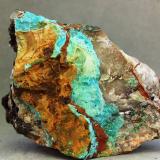 TurquesaPermiso de Investigación Anabel, Cerro de las Minas, Mérida, Comarca Tierra de Mérida - Vegas Bajas, Badajoz, Extremadura, España75X46X37 mm (Autor: Juan Espino)