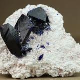 Azurite<br />Milpillas Mine, Cuitaca, Municipio Santa Cruz, Sonora, Mexico<br />5.5 x 4.3 x 2 centimeters<br /> (Author: Ricardo Melendez)