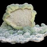 Prehnite epimorphic on Anhydrite with Laumontite<br />Prospect Park Quarry, Prospect Park, Passaic County, New Jersey, USA<br />27.5 x 19.8 x 14.2 cm<br /> (Author: Frank Imbriacco)