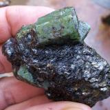 Berilo<br />Yacimiento de Esmeraldas, A Franqueira, A Cañiza, Comarca Paradanta, Pontevedra, Galicia / Galiza, España<br />5 x 4 cm<br /> (Autor: Cristalino)