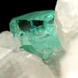 Beryl (Var. Emerald), Calcite, Pyrite<br />Muzo mining district, La Pava Mine, Quípama, Municipio Muzo, Western Emerald Belt, Boyacá Department, Colombia<br />85x62x64mm, xl=8x9mm<br /> (Author: Fiebre Verde)